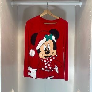 Disney Family Fun Holiday Minnie Mouse Shirt Size Small